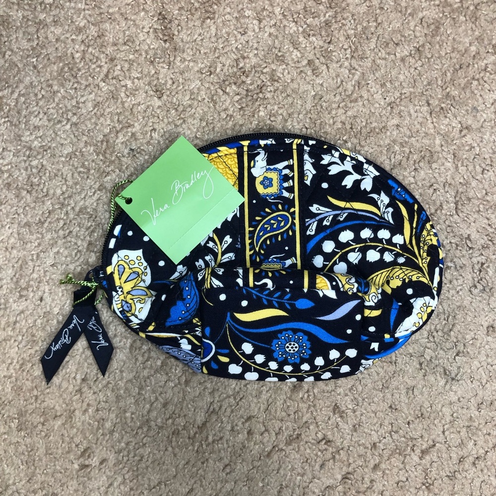 Vera Bradley Ellie Blue Mirror Cosmetic Bag